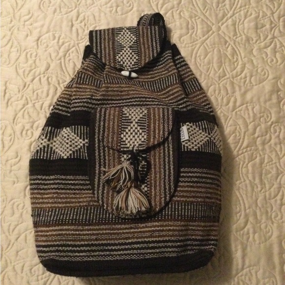 Lillo Handbags - New- Bohemian Woven Backpack